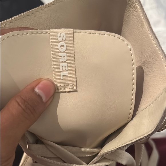 NWOB SOREL Caribou X waterproof bleached/ceramic chalk High-Top Boots size 9M - Picture 9 of 12